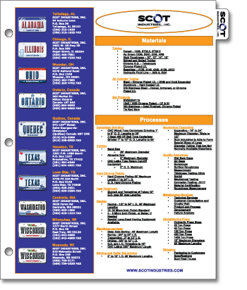 Plastic Letter Size (8.5 x 11) Sheet with Short Index Tab.