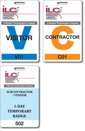 'Writable Film 'Volunteer' Pass, Honeywell and ExxonMobil 'Contractor Passes'