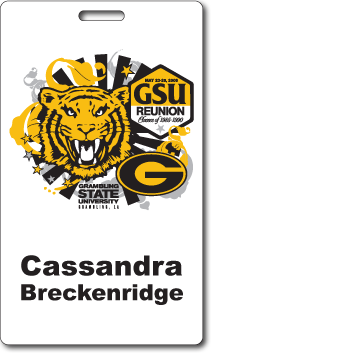 GSU Class Reunion Badge with slot